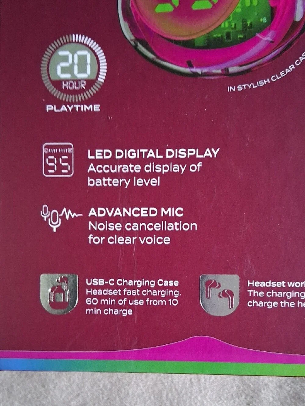 Acellories pink wireless
